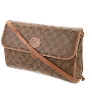 Gucci Vintage Canvas Crossbody Bag
